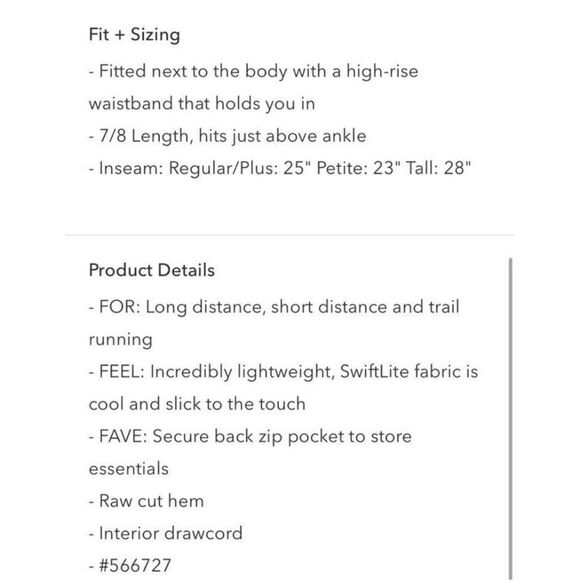 ATHELA- Women’s Navy Blue Accelerate 7/8 Tight Leggings,  Size Medium - Picture 13 of 15